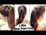 Simple 1 Minit Ponytail Hairstyles for Thin Hair // Hairstyle Tutorials 2017 —  YouTube 360p
