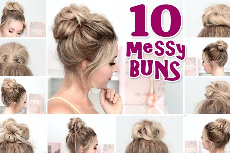 10 MESSY BUN hairstyles for BACK TO SCHOOL ❤ Quick and easy hair tutorial
