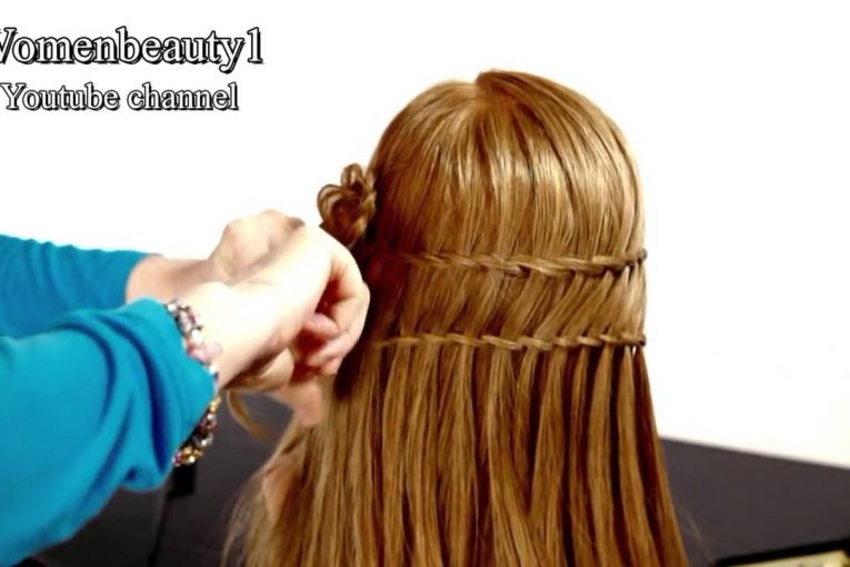 Прическа на каждый день. Плетение ‘французский водопад’. Waterfall twist hairstyle