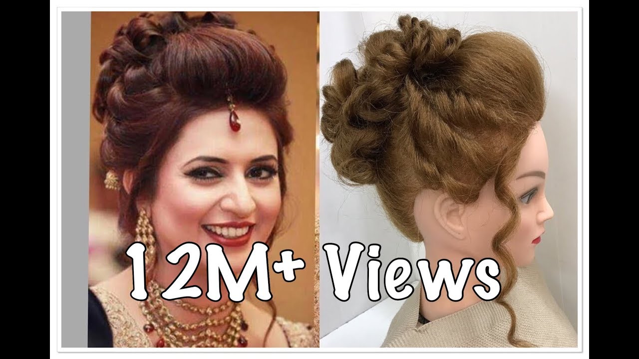 3 Beautiful Hairstyles with puff: Easy Wedding Hairstyles