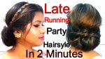 Late Running Elegant Party Hairstyle IN 2 MINUTES || Namrata Singh