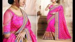Top 10 Pink Colour Fancy Sarees Collection With Blouse Designs