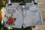 Шорты из старых джинс.Украшение вышивкой. / DIY. Handmade.How to make jeans into shorts