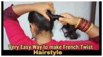Very Easy Way to make French Roll/French Twist/French Bun Hairstyles for Short,medium and Long Hair