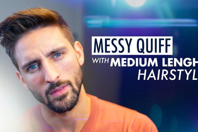 Messy Quiff. Medium length hairstyle. Men´s hairstyle inspiration 2019