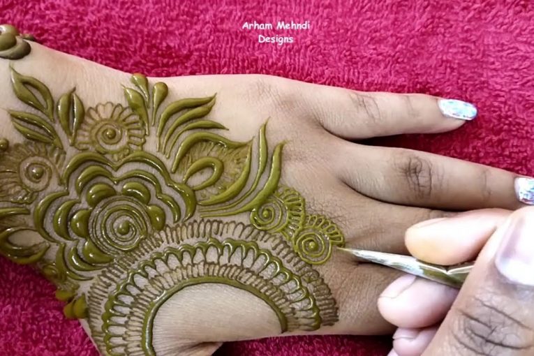 Latest Unique and Stylish Mehndi Design for Back Hand || Arham Mehndi Designs