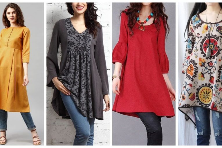 Latest Long Shirts Fashion with Jeans for Girls & Women