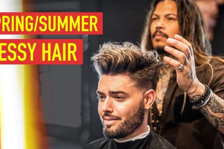 Mens Spring/Summer Messy Haircut & Hairstyle | Cool Modern Mens Hair 2019