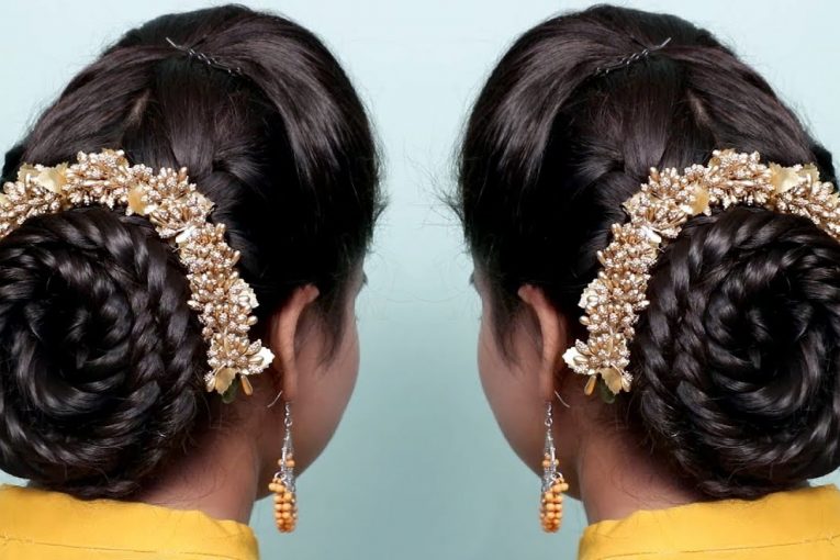 Very Easy Hairstyles for Sarees 2019 | Braided Hairstyles | New hairstyle | Easy hairstyles 2019