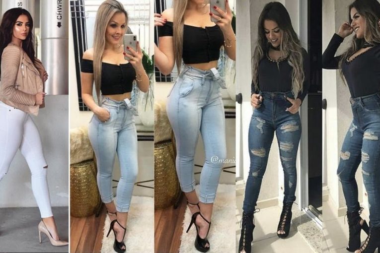 HERMOSOS OUTFITS CON JEANS Y TACONES DE MODA 2019!!!