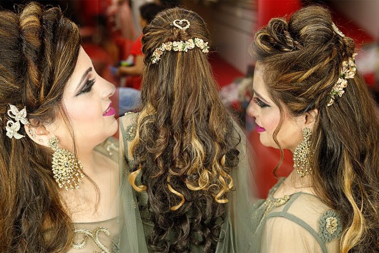 Party Hairstyle For Beginners Using Extensions by Prabha Makeover
