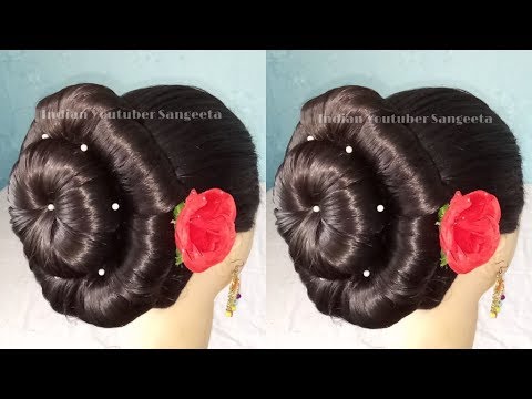 New trending juda hairstyle for weddings ||Beautiful Bun hairstyle for girls ||hairstyles for girls