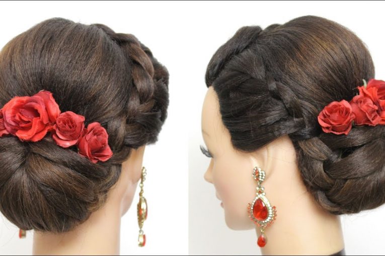 Braided Updo Tutorial. Wedding Prom Hairstyles For Long Hair