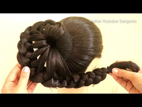 beautiful juda hairstyle for wedding and party || trending hairstyle || party hairstyle || hairstyle