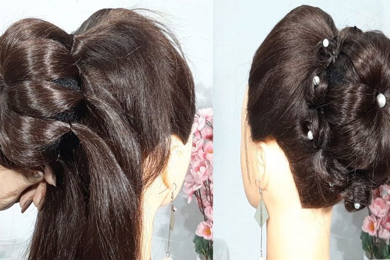 New latest updo hairstyle for weddings | juda hairstyle for girls | party hairstyle | updo hairstyle