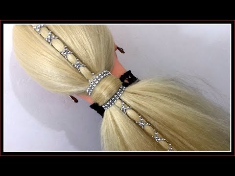 SIMPLE ELEGANT DIAMANTE HAIRSTYLE  / HairGlamour Styles /  Hairstyles