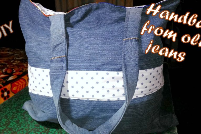 How to make a handbag from old jeans