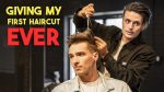 I Just Gave My FIRST HAIRCUT EVER | BluMaan Mens Haircut 2019