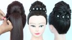 new latest queen hairstyle for party || wedding gown hairstyle || bridal hairstyle || prom hairstyle