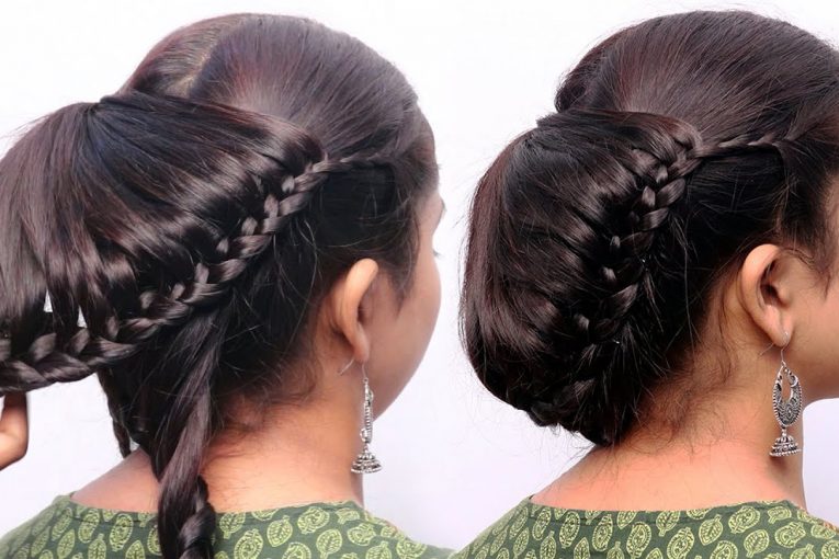 new latest hairstyle for party, wedding with trick | cute hairstyles | bun hairstyles | hairstyle