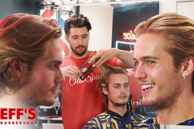 HOW TO GET HAIR LIKE A MALE MODEL | Jeff's Barbershop ft. Neels Visser