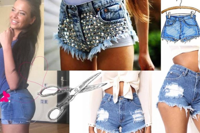 Как из джинс сделать модные рваные шорты (DIY Tutorial How to make shorts from the jeans)