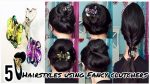5 Hairstyles Using Fancy Clutchers | Clutcher Bun Hairstyles