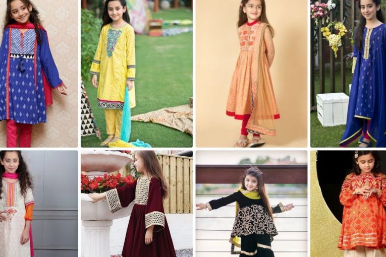 Eid Collection For Little Girls Dress Designs l Beautifull Eid Dresses for Kids