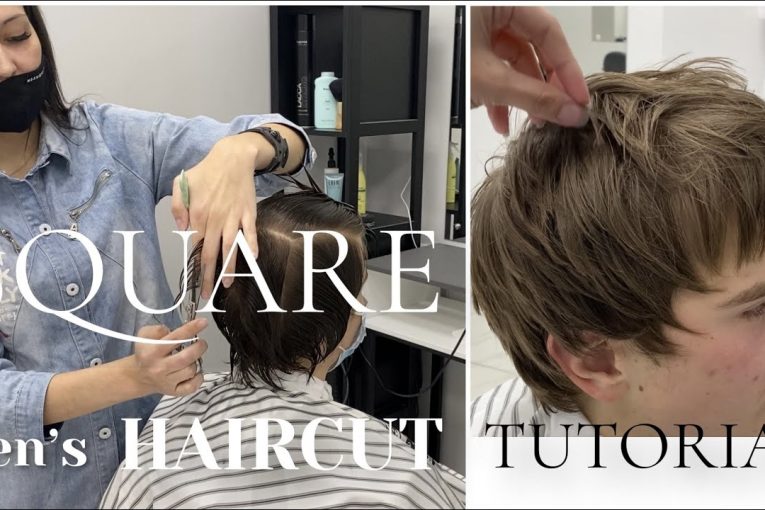 SQUARE/КВАДРАТНЫЕ СЛОИ/МУЖСКАЯ СТРИЖКА НОЖНИЦАМИ НА ДЛИННЫЕ ВОЛОСЫ/MEN’s HAIRCUT