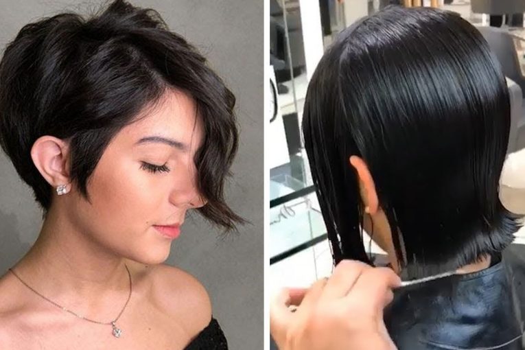 Профессиональные стрижки пикси и боб Fashionable short haircut Professional pixie and bob haircuts