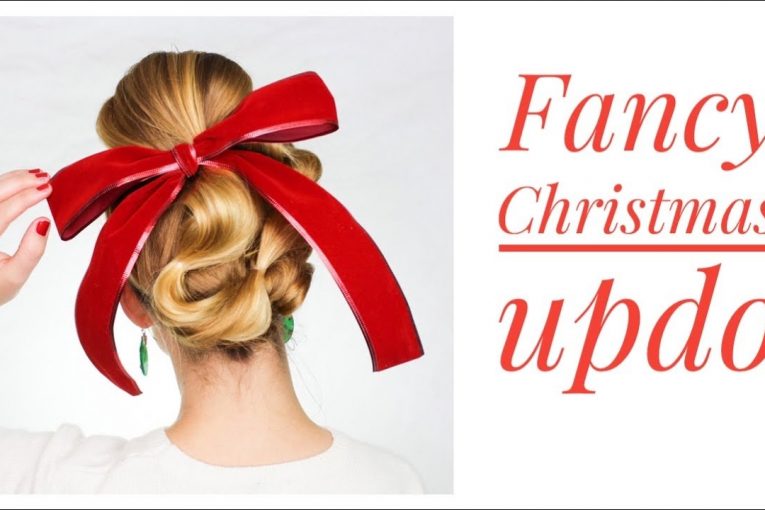 Fancy Updo for LongHair | Day 5 of the 12 days of Christmas Hairstyles